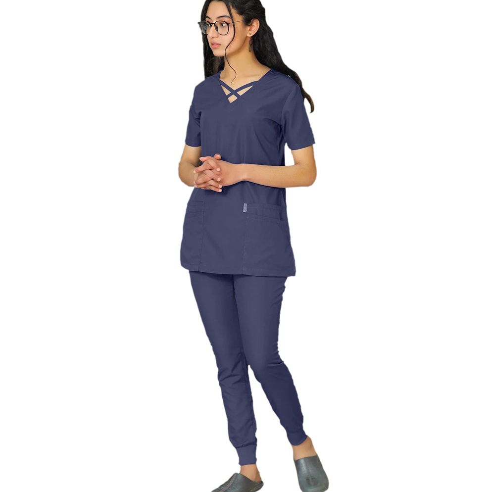 Prokids - Female Cross London Scrub Suit - Navy Blue