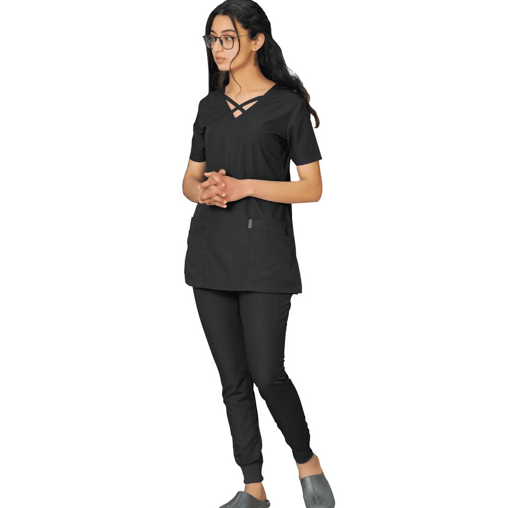 Prokids - Female Cross London Scrub Suit - Black