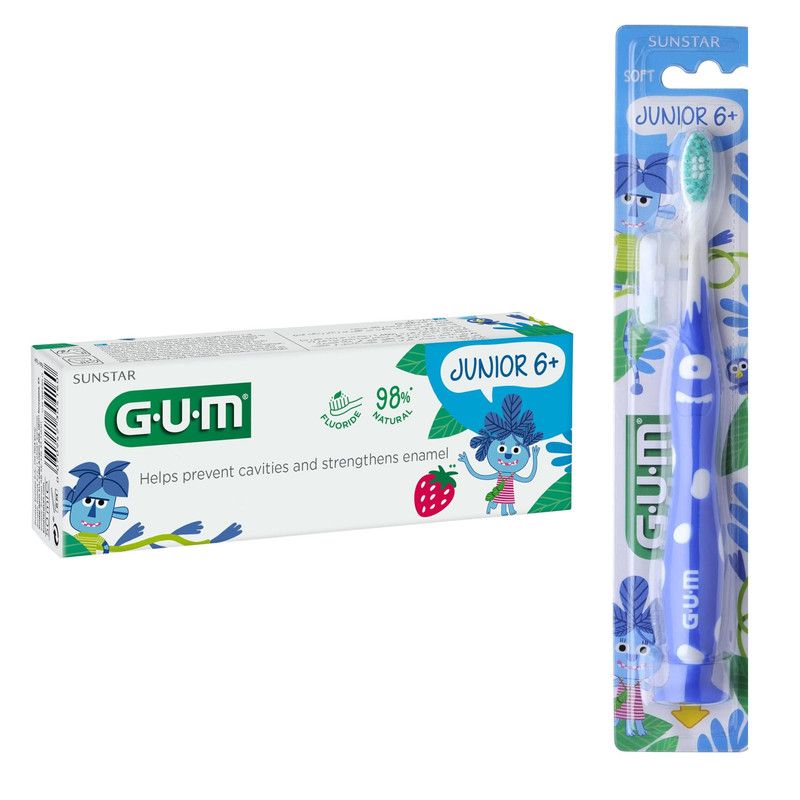 Gum - Junior Toothpaste 50ml + Free Toothbrush