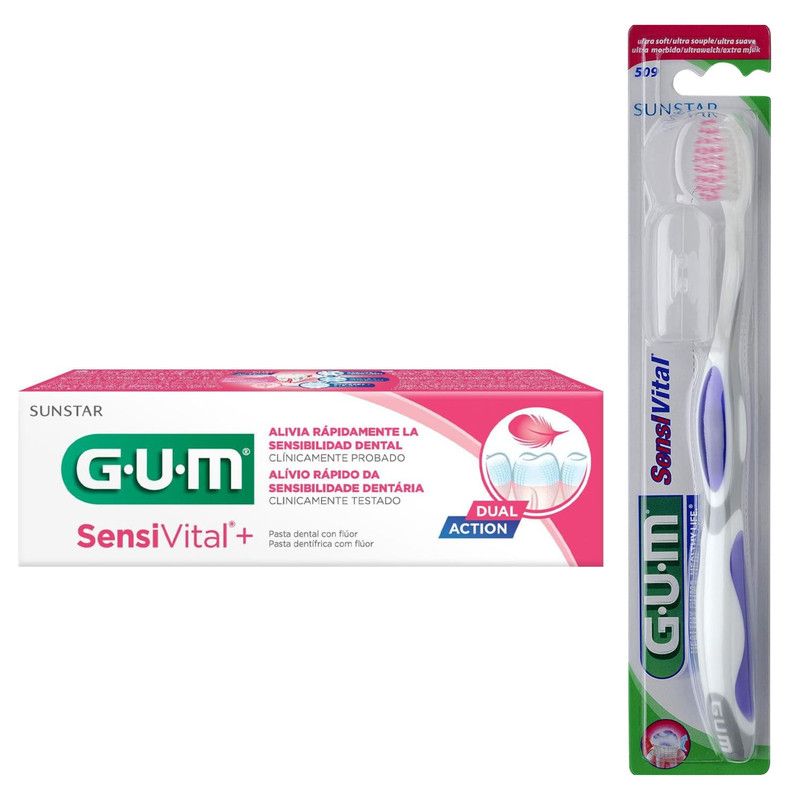 Gum - Sensivital+ Toothpaste 75ml & Free Toothbrush