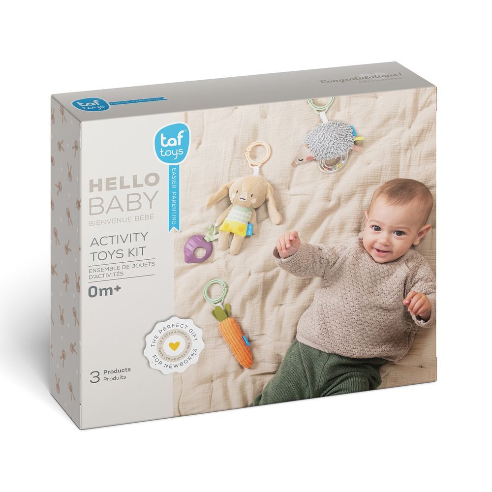 Taf Toys - Hello Baby Activity Toys Kit - 3pcs