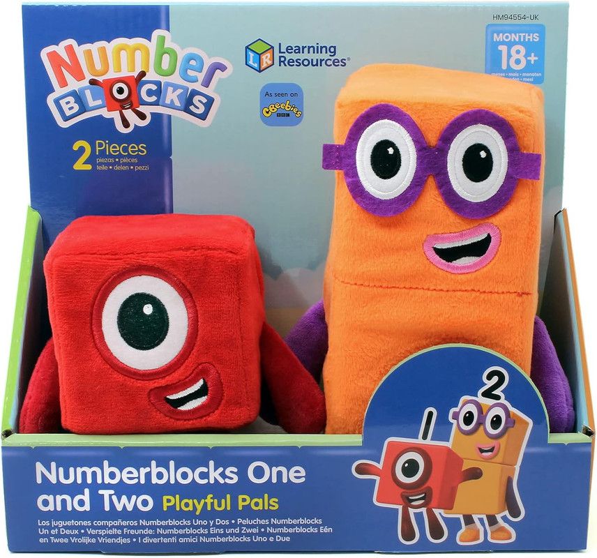 Learning Resources - Numberblocks 1 And 2 Play Pal Plush Toy