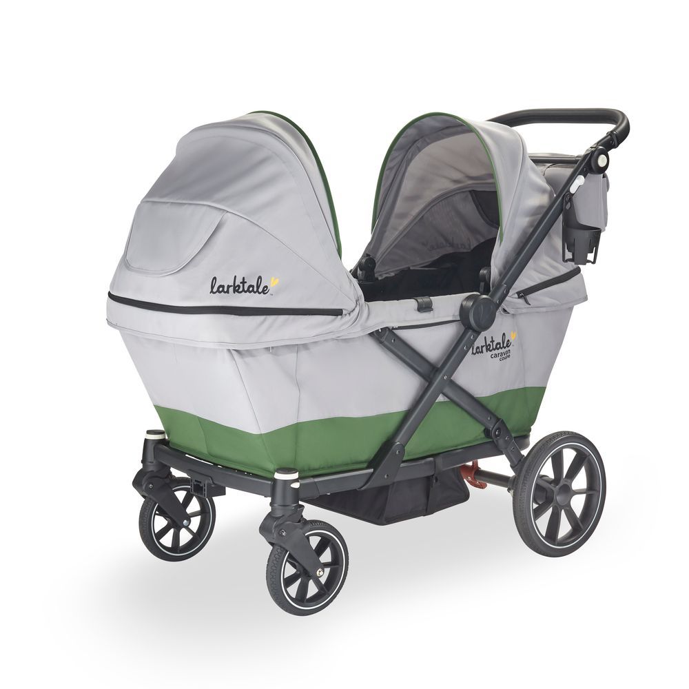 Larktale - Caravan Coupe Stroller/Wagon - Grey/Green