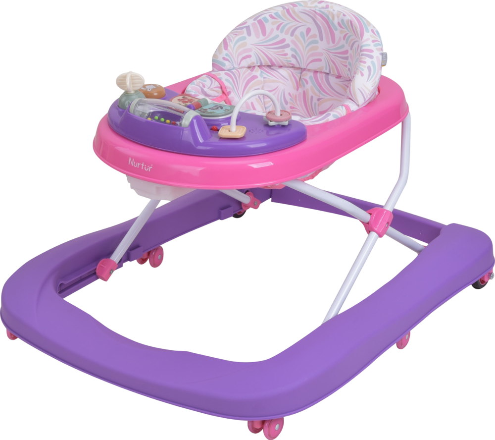 Nurtur - 3-In-1 Baby Multi Walker With Music Function - Pink