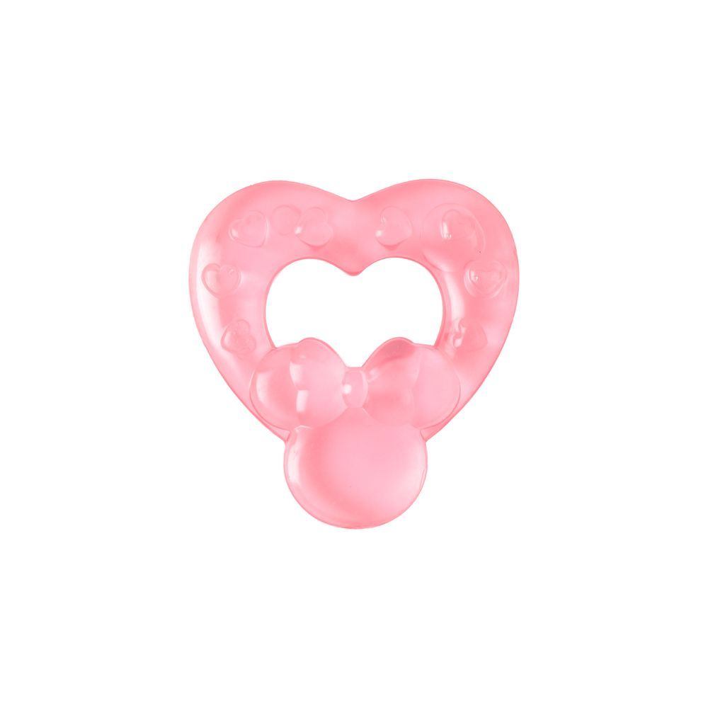 Disney - Minnie Water Filled Teether - Heart Pink