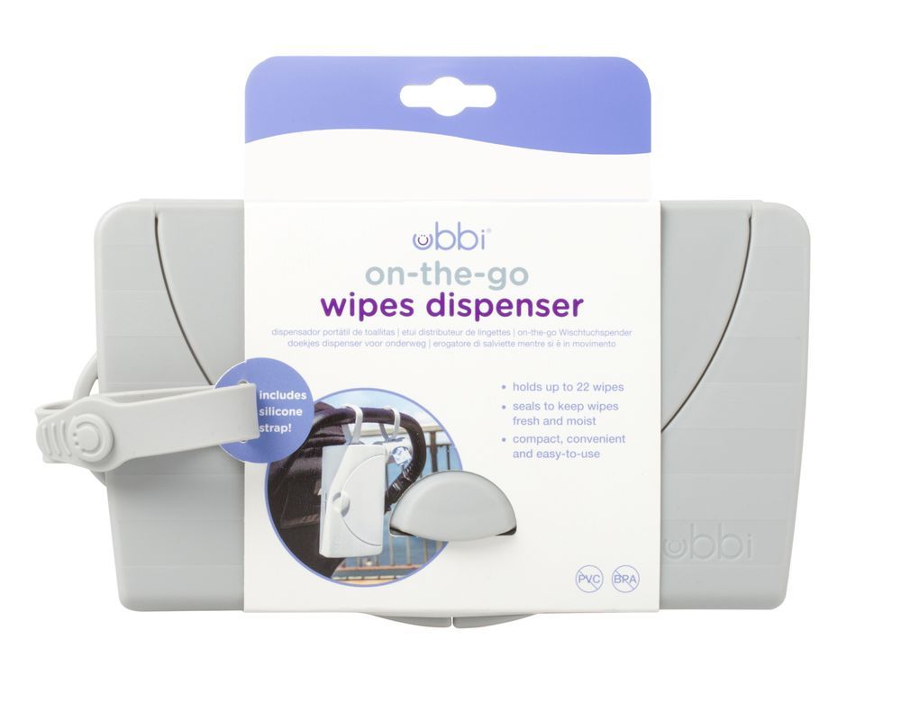 Ubbi - On-The-Go Wipes Dispenser - Grey