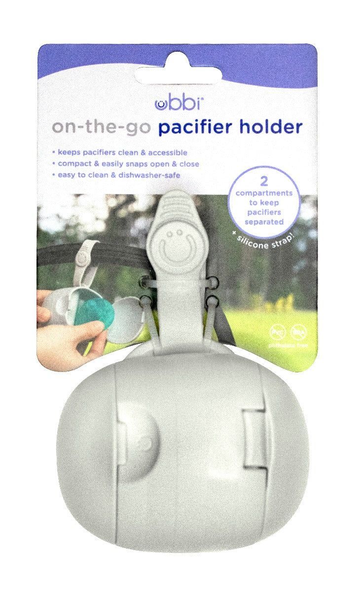 Ubbi - On-The-Go Pacifier Holder - Grey