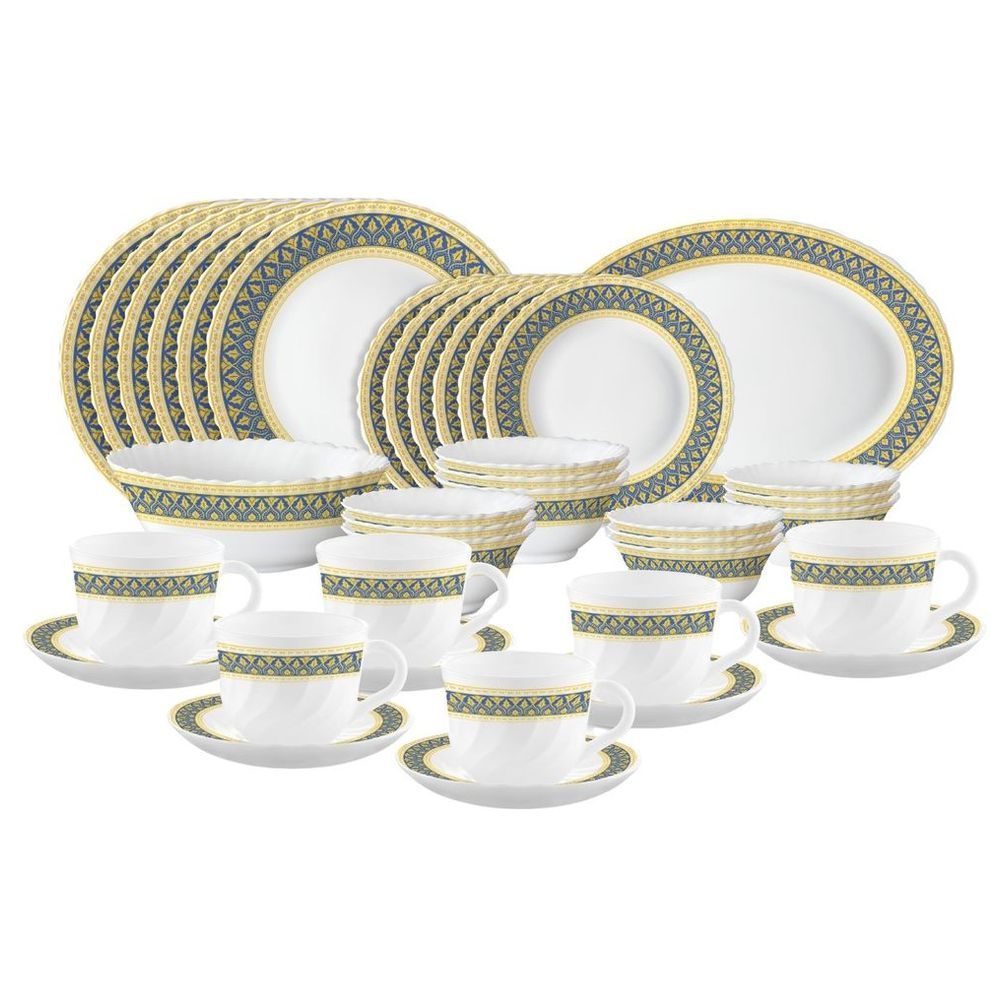 Borosil - Plano Opal Dinner Set - Regal - 38 Pcs