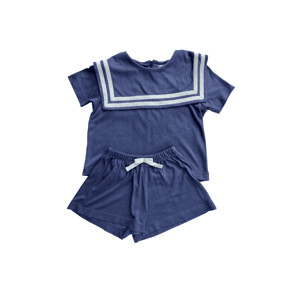 Next of Kin - Sidney Sailor Tshirt and Short Set - Navy