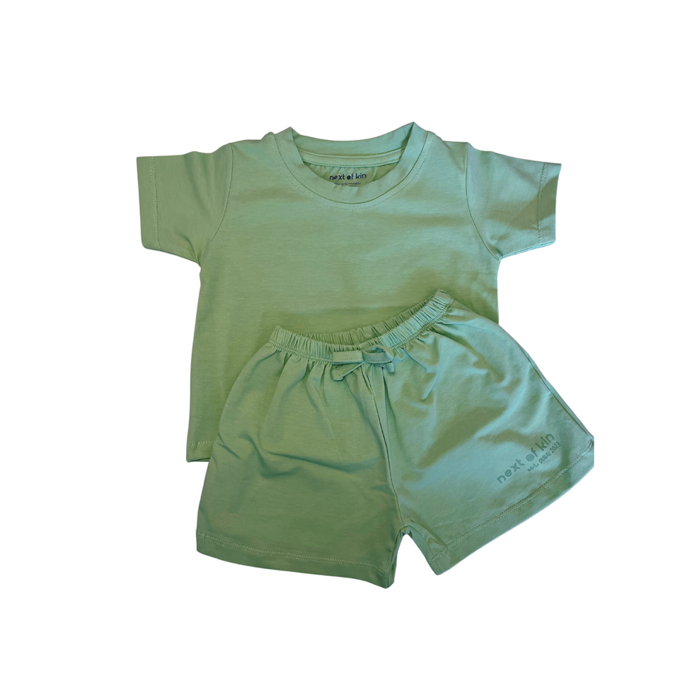 Next of Kin - 2pc-Set - Rascal Squad T-Shirt And Shorts - Sage Green