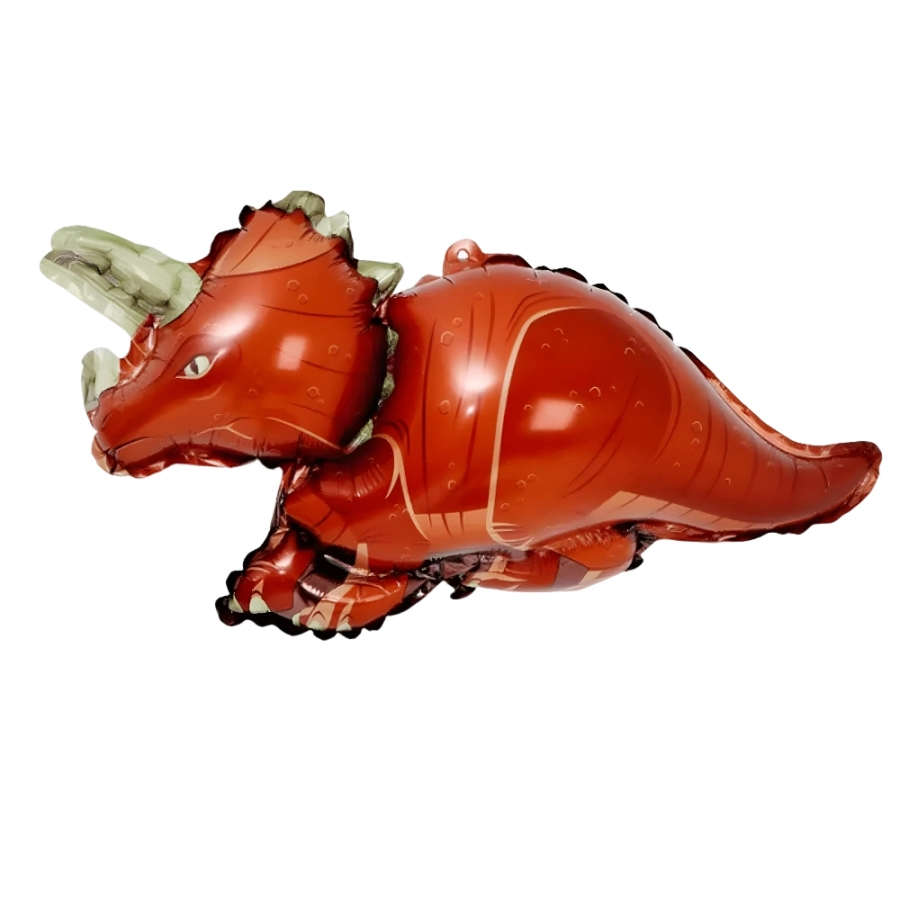 Funfiniti - Triceratops Foil Balloon - Brown