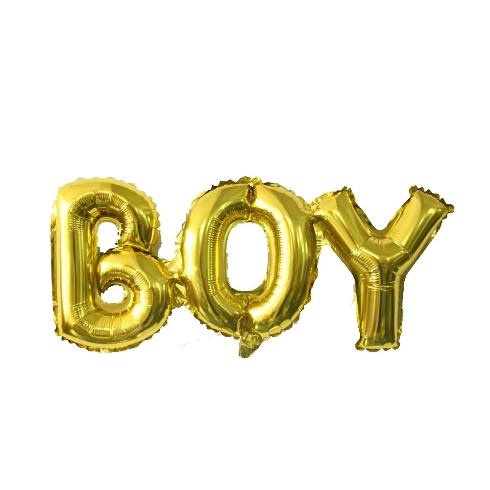 Funfiniti - Boy Foil Balloon - Gold