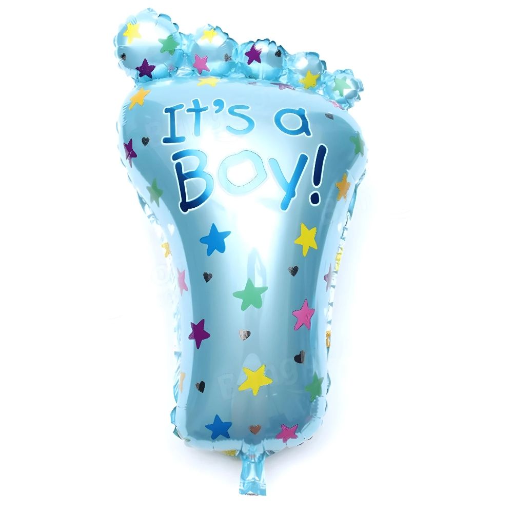 Funfiniti - Foot Print Foil Balloon - Blue