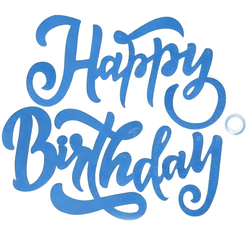 Funfiniti - Happy Birthday Banner - Blue