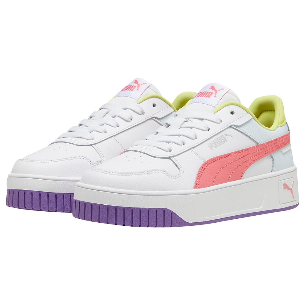 Puma - Carina Street Jr Sneakers - White/Passionfruit