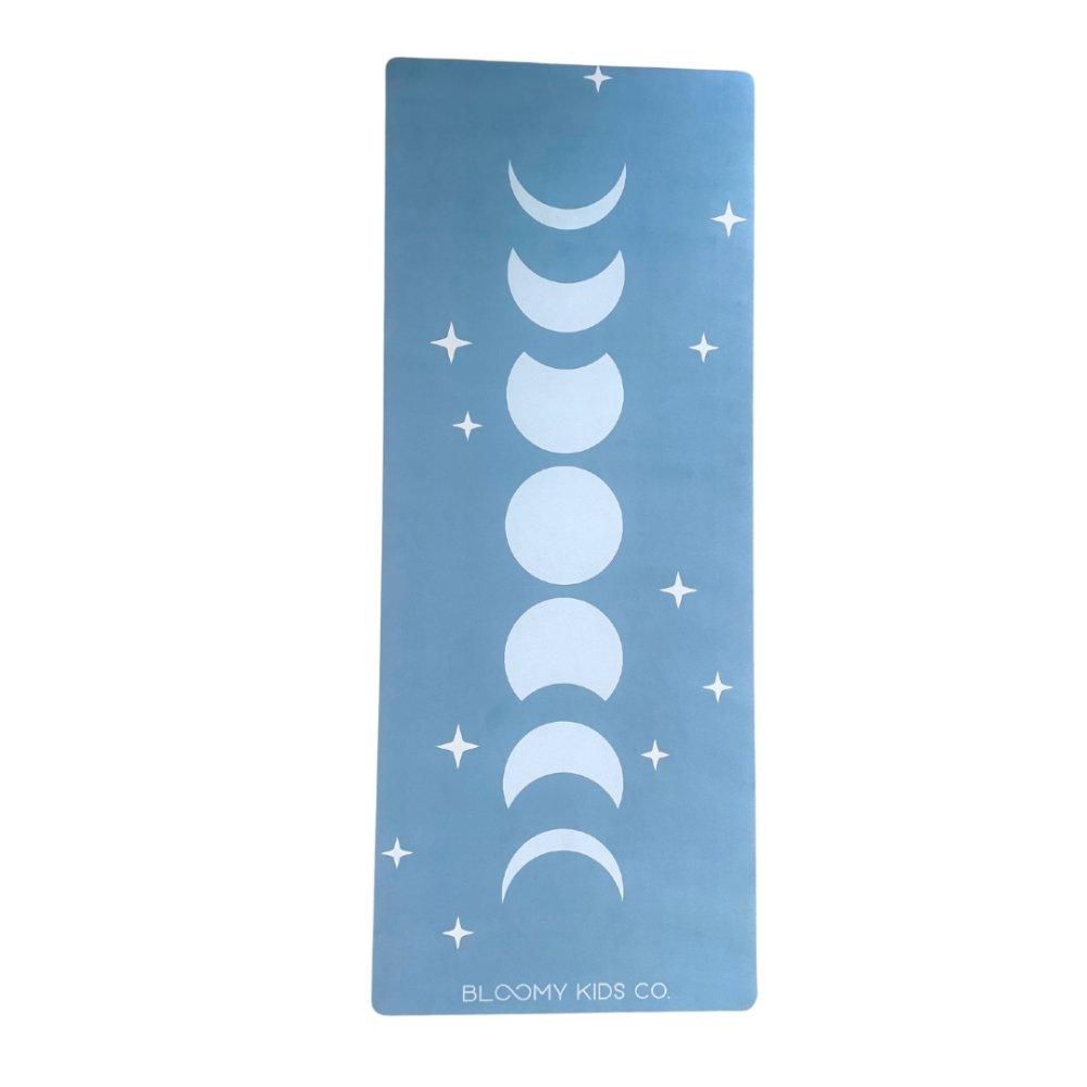 Bloomy Kids - Yoga Mat - Moon Phases - Blue/White