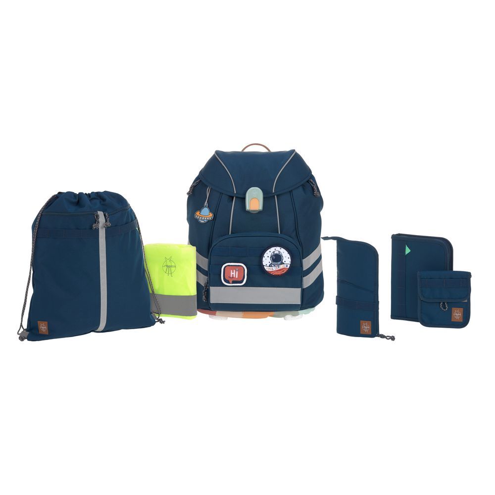 Lassig - Flexy Unique School Set - Navy Blue - 7 Pcs