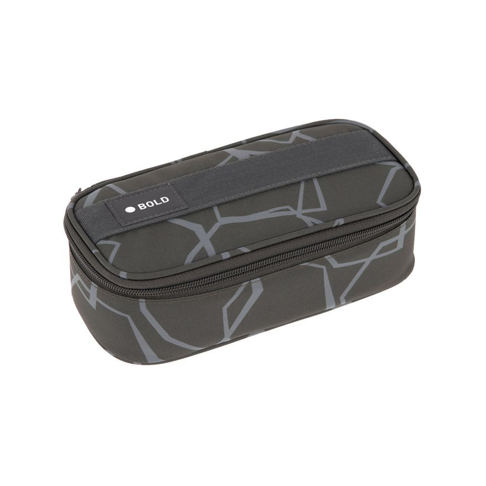 Lassig - Bold Spacy School Pencil Case - Edges Grey