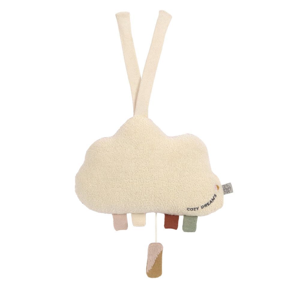 Lassig - Knitted Music Box Sleep Aid Toy - Cloud