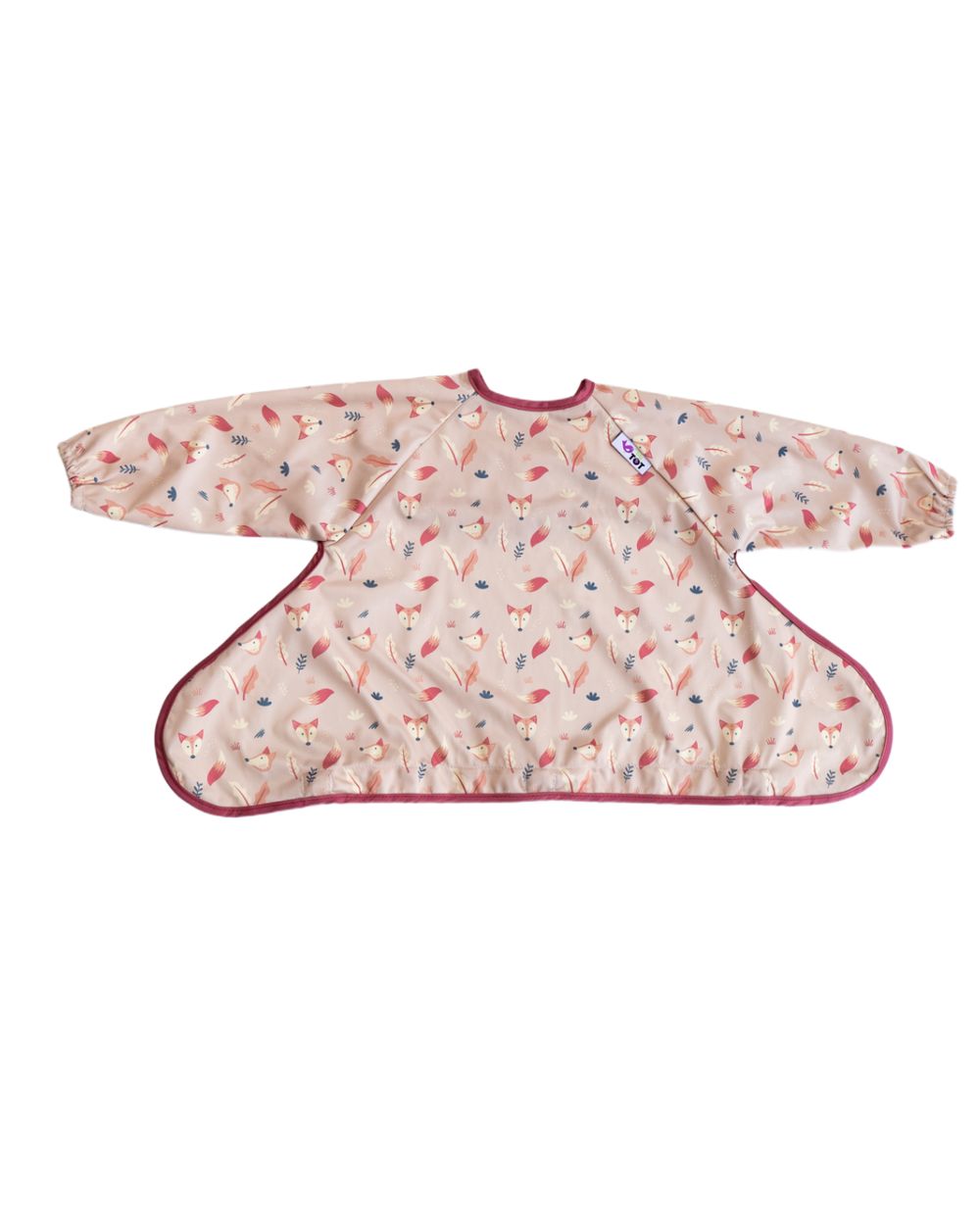 Tidy Tot - Cover And Catch Long Sleeves Bib - Foxes