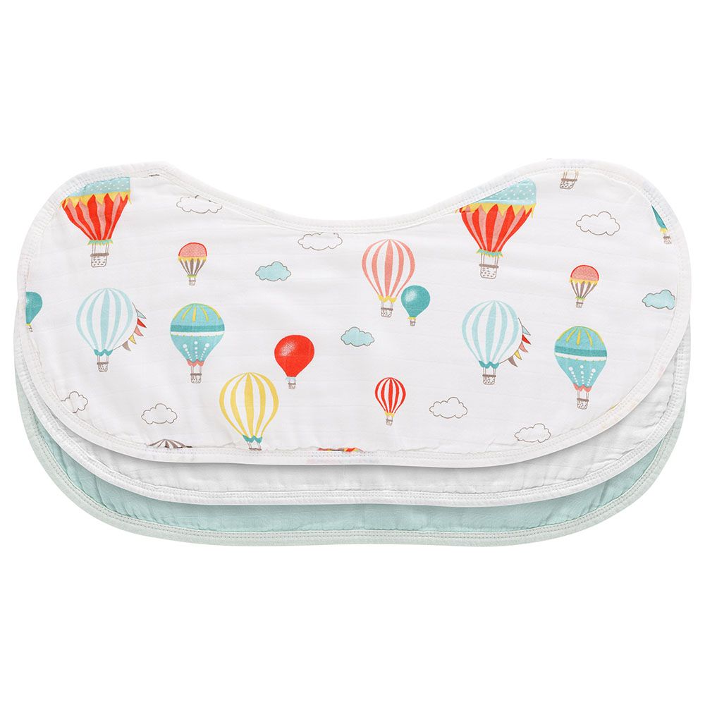 Anvi Baby - Burp & Bib Cloth - Pack of 3 - Balloons