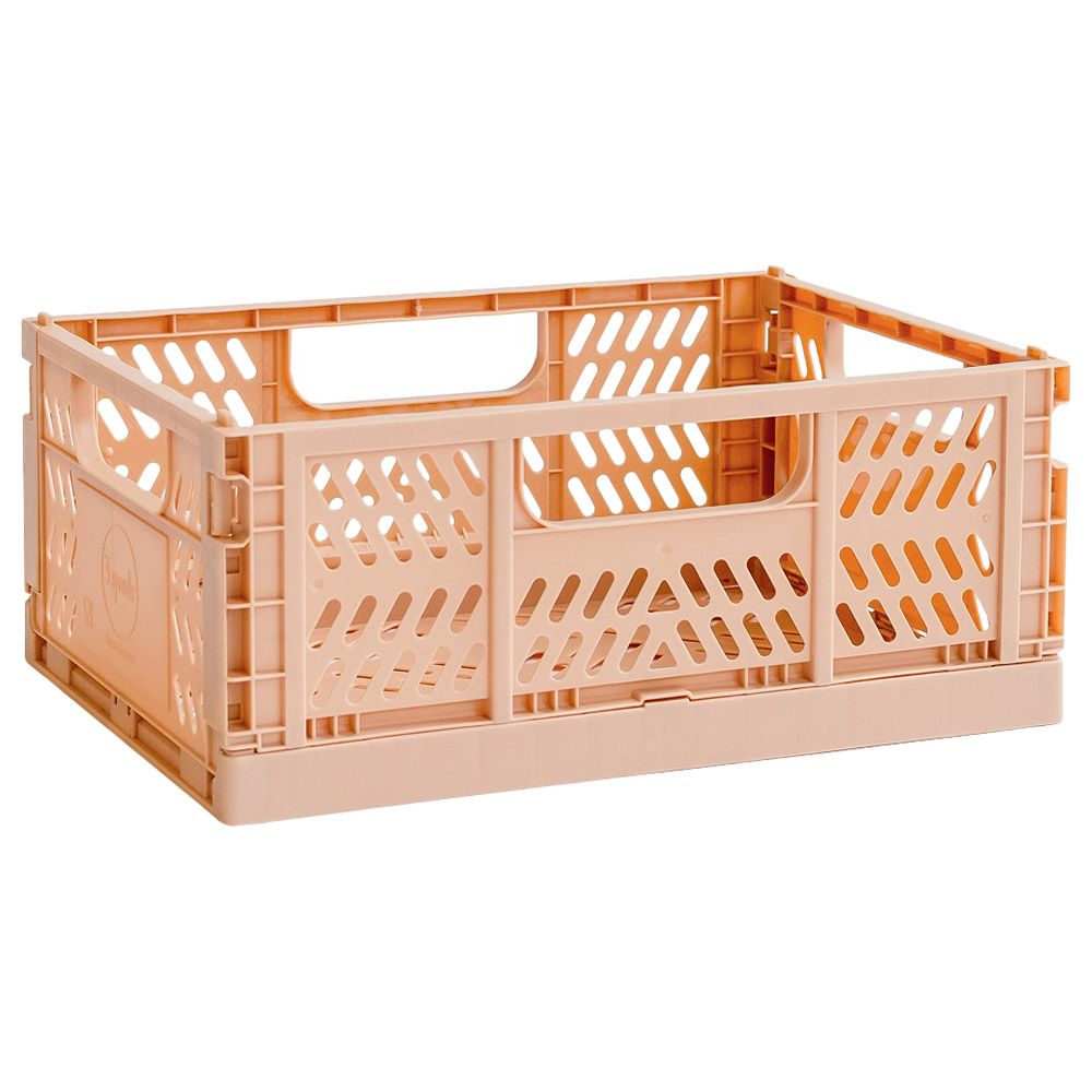 3 Sprouts - Modern Folding Crate - Medium - Clay