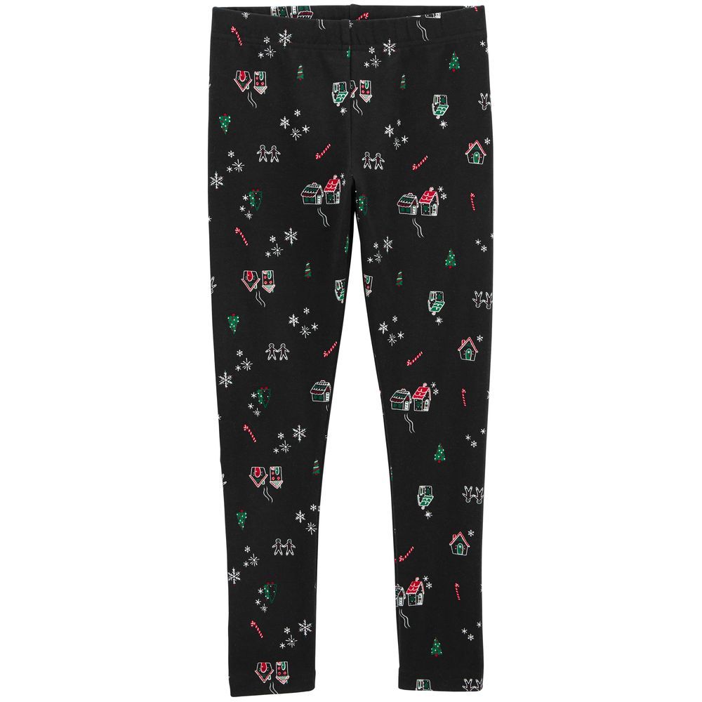 Carters - Christmas Print Leggings - Black