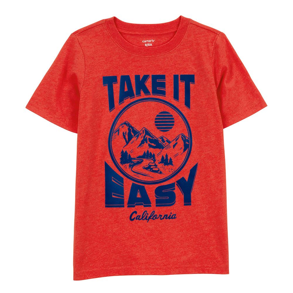 Carters - Boys Take It Easy Graphic Tee - Orange