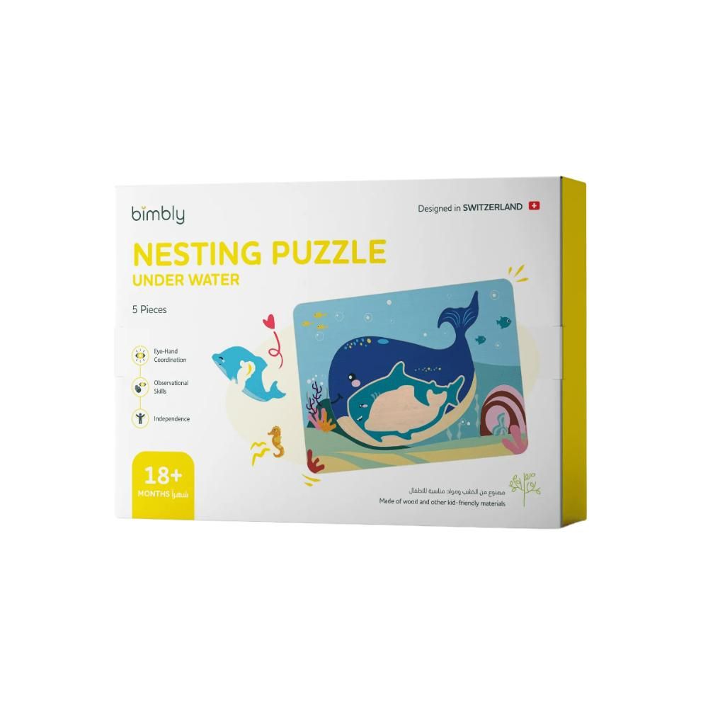 Bimbly - Nesting Puzzle - Underwater - 5 Pcs