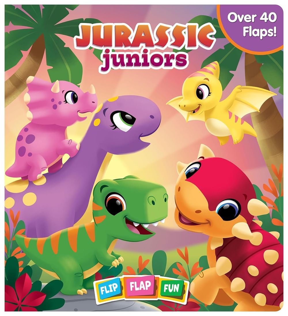 Jurassics Juniors Flip Flap Fun Book