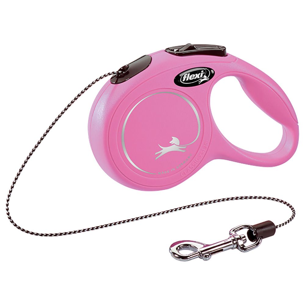 Flexi - New Classic Pet Cord - Pink - 3 m - X-Small