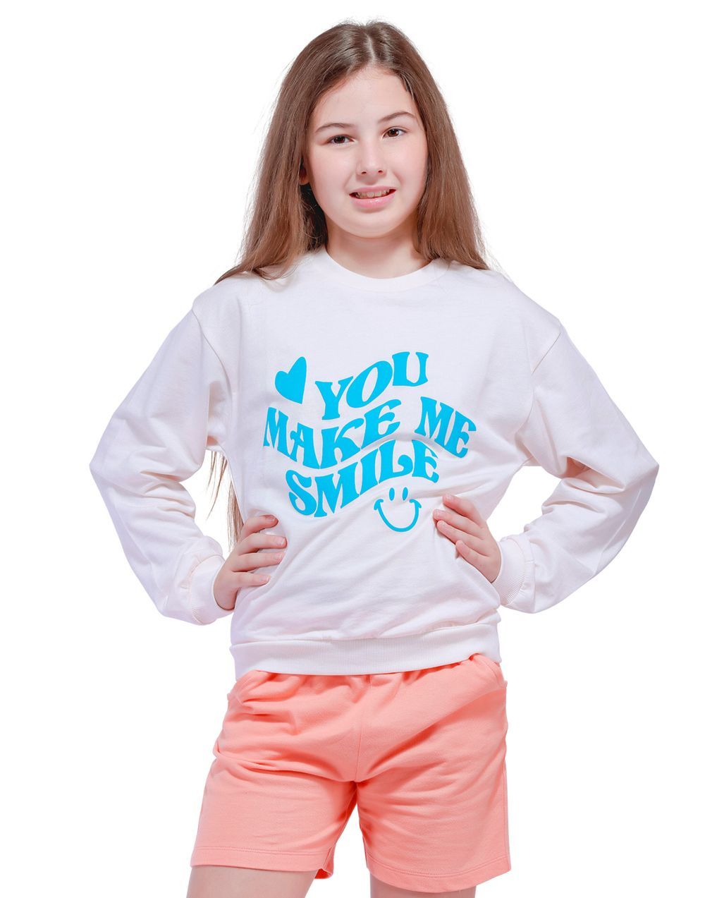 Nuego - Kids Girl Sweatshirts & Hoodies - White