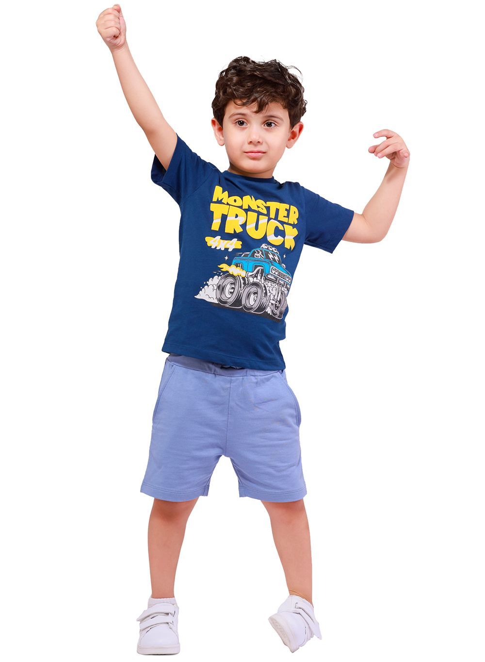 Nuego - Boys Printed Short Sleeves T-Shirt - Blue