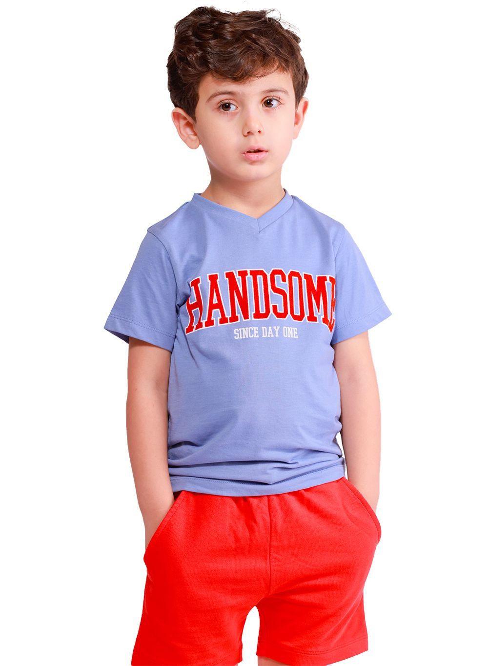 Nuego - Handsome Printed Boy's T-Shirt - Blue