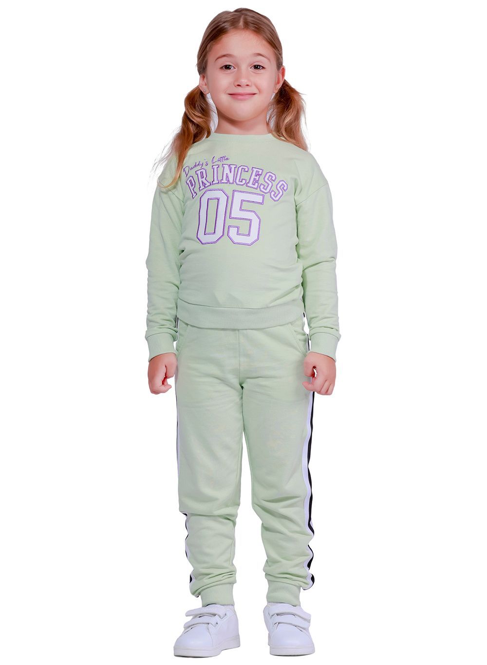 Nuego - Girls Embroidered Sweatshirt - Green