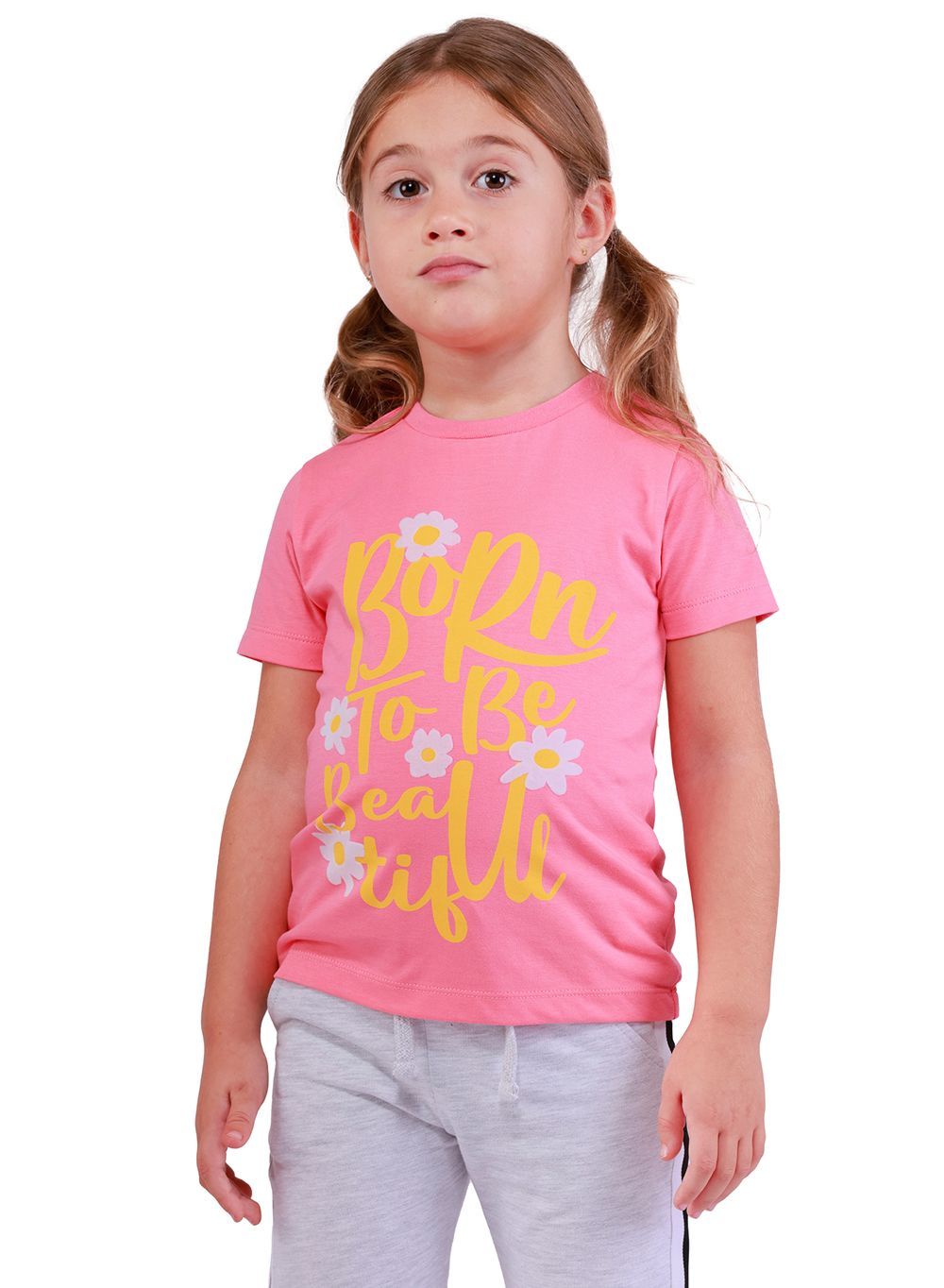 Nuego - Girls Short Sleeves Graphic T-Shirt - Pink