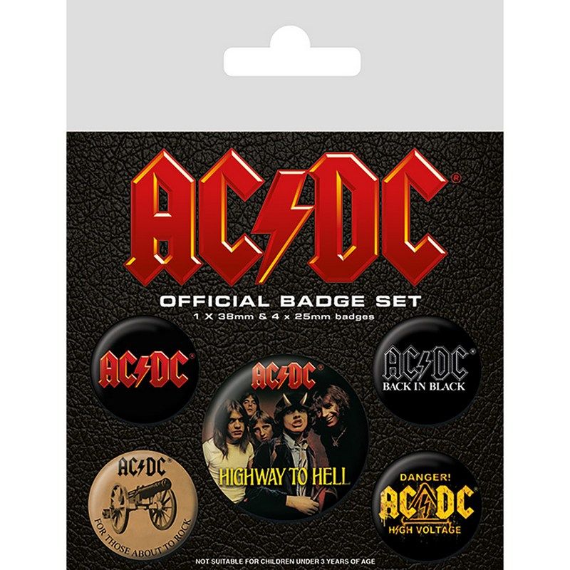 Pyramid International - ACDC Logo Badge Pack - 5pcs