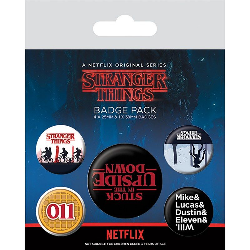 Pyramid International - Stranger Things Upside Down Badge Pack - 5pcs