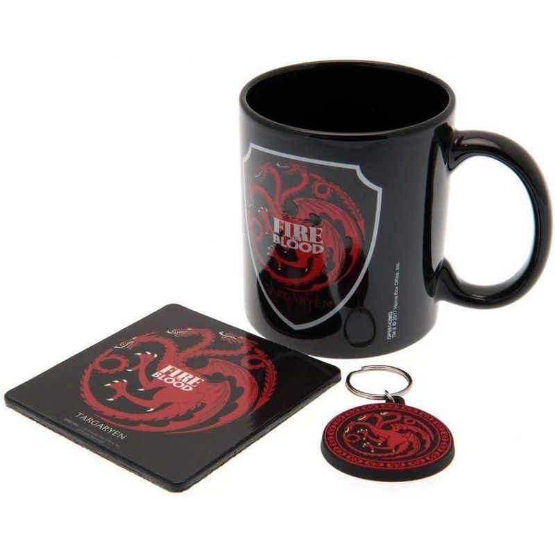 Pyramid International - Game Of Thrones - Targaryen - Mug Coaster & Keychain