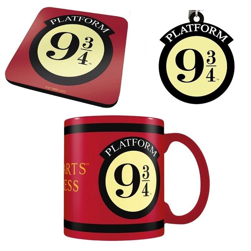 Pyramid International - Harry Potter - Platform 9 3/4 Gift Set - Mug, Coaster & Keychain