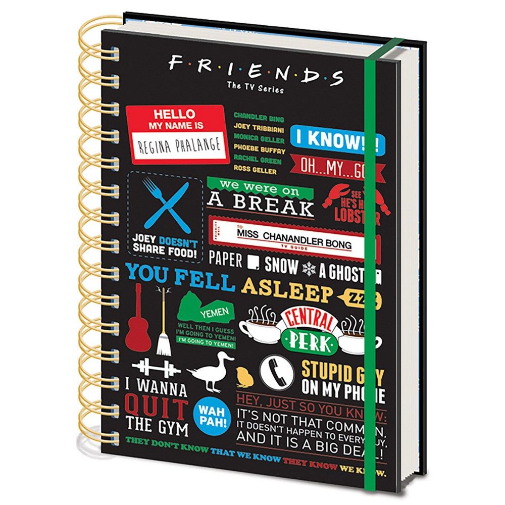 Pyramid International - Friends - Infographic A5 Wiro Notebook