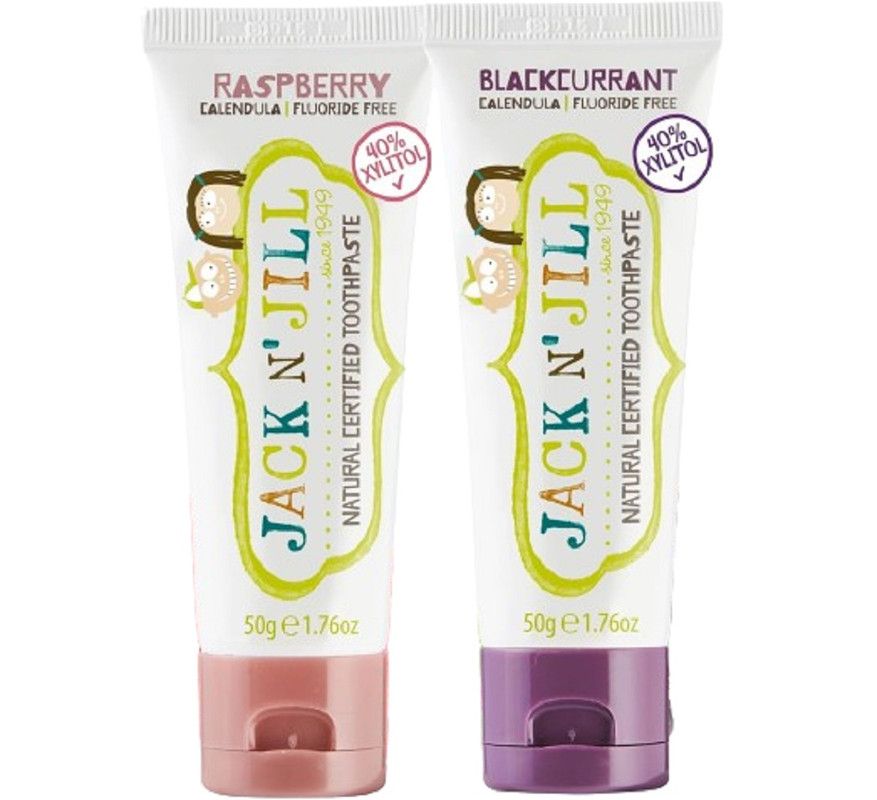 Jack N' Jill Kids - Natural Toothpaste - Blackcurrant And Raspberry - 50 g - 2pcs