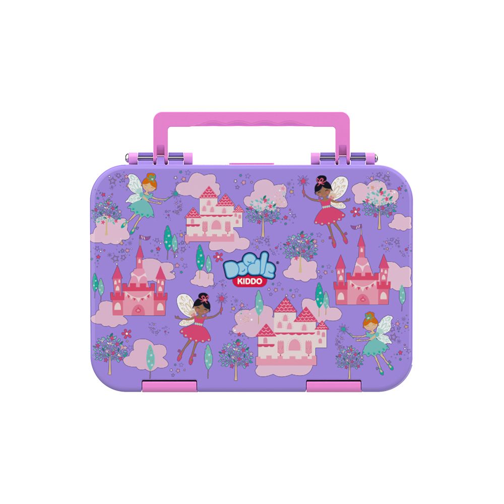 Doodle Kiddo - Ballerina 4 Compartment Bento Lunch Box - Purple