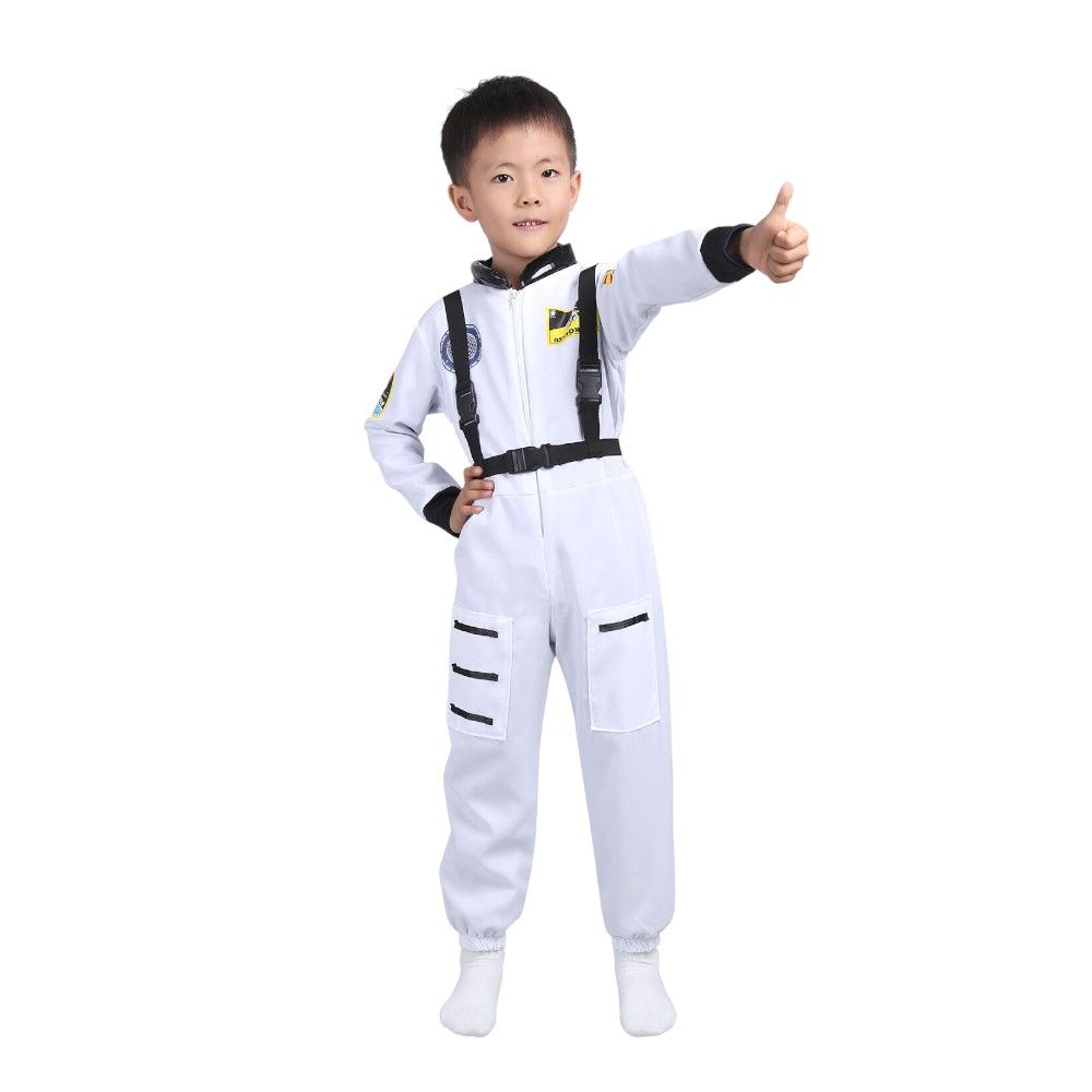 Doodle Kiddo - Kids Astronaut Costume - White