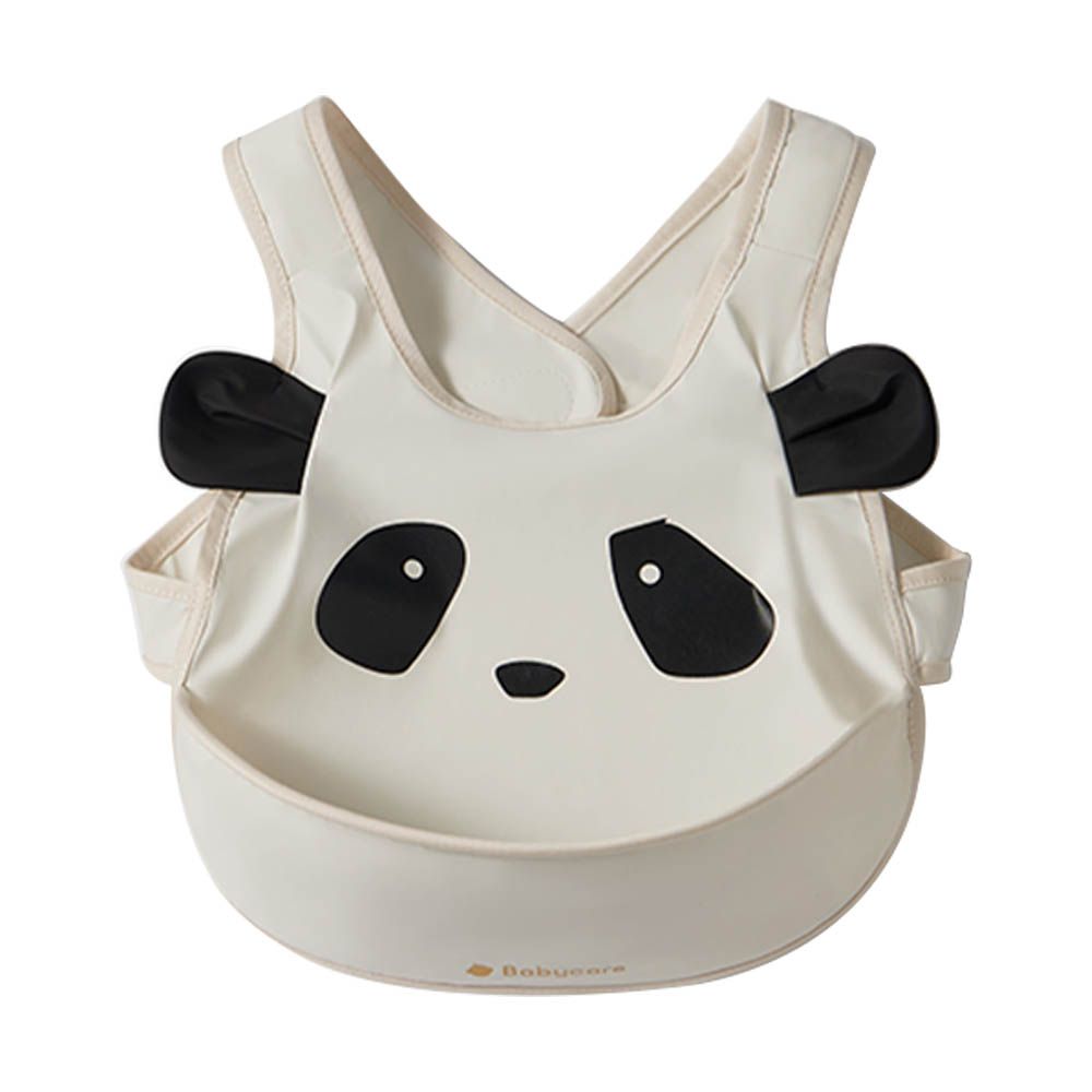 Babycare - Erins Panda Baby Bib - White