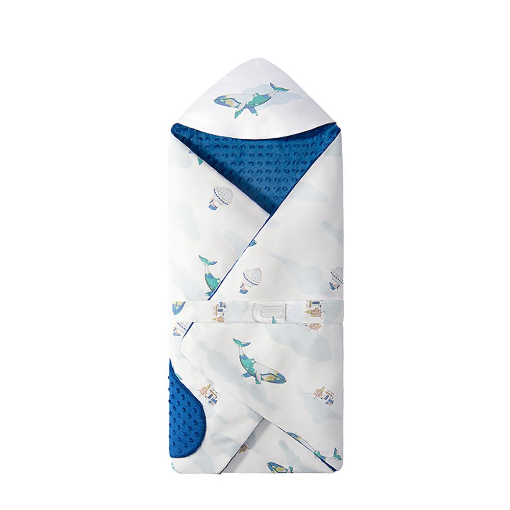 Babycare - Minky Constant Temperature Soothing Quilt - Kesley Whale - Blue