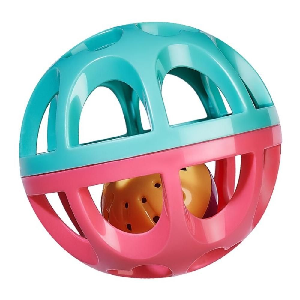 Babycare - Baby Rattle Ball - Red/Sky Blue