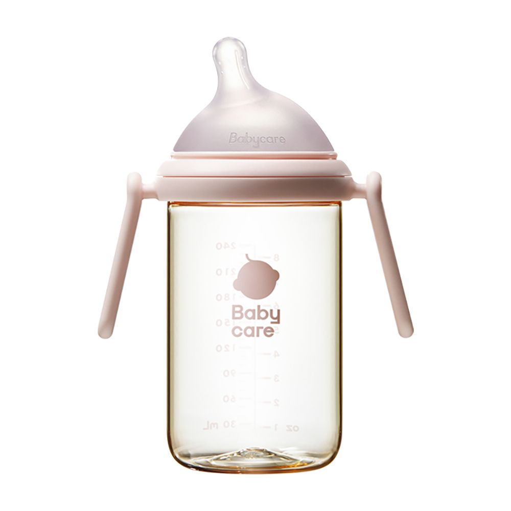 Babycare - Nopayon Pro Bottle - With Hand - Pink - 6-12M