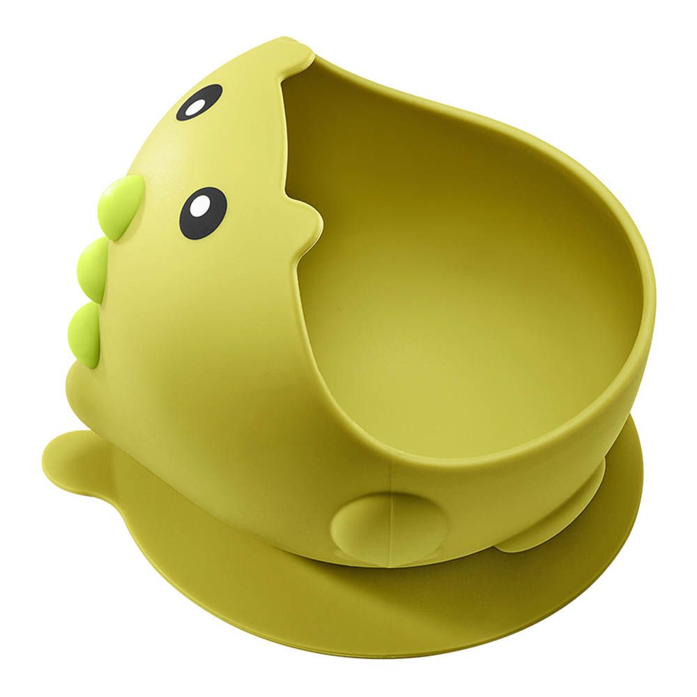 Babycare - Silicone Suction Bowl - Mustard Green