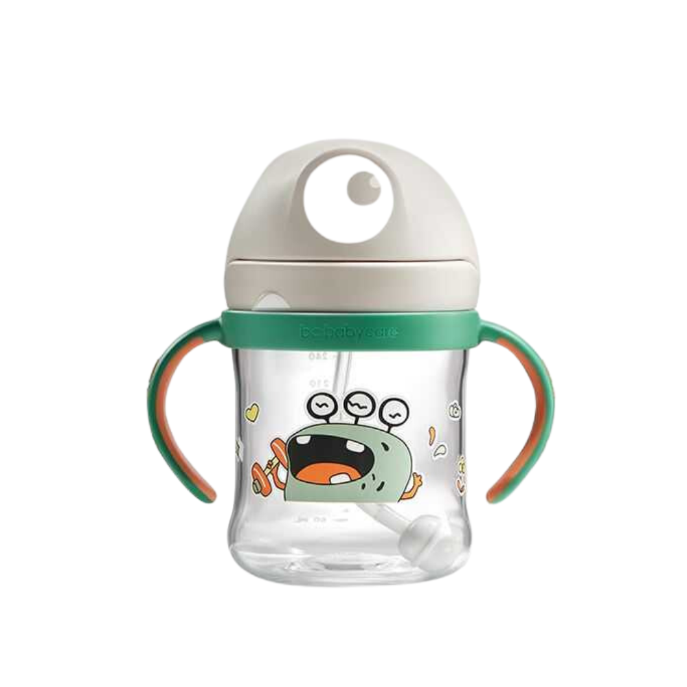 Babycare - Kids Monster Water Sippy Cup - Green - 240 ml